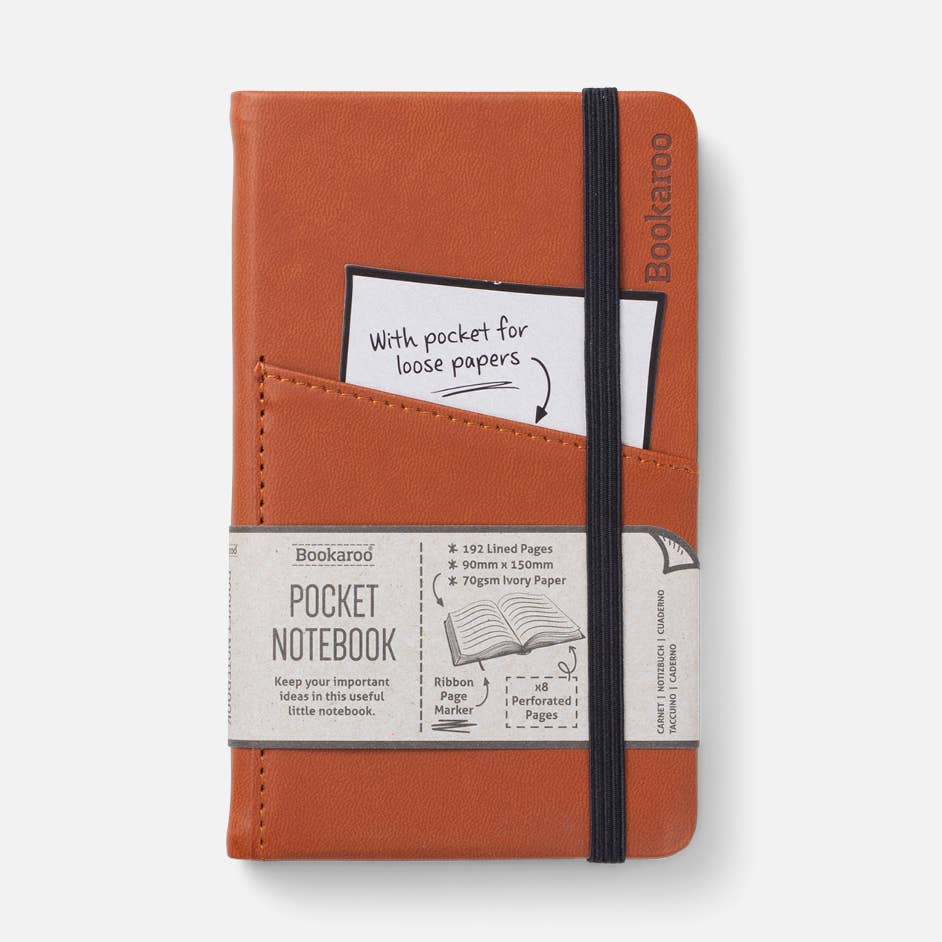 Bookaroo A6 Pocket Notebook: Charcoal