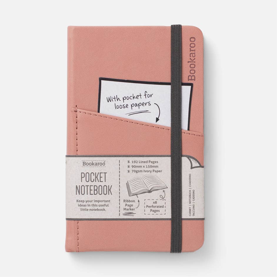 Bookaroo A6 Pocket Notebook: Charcoal