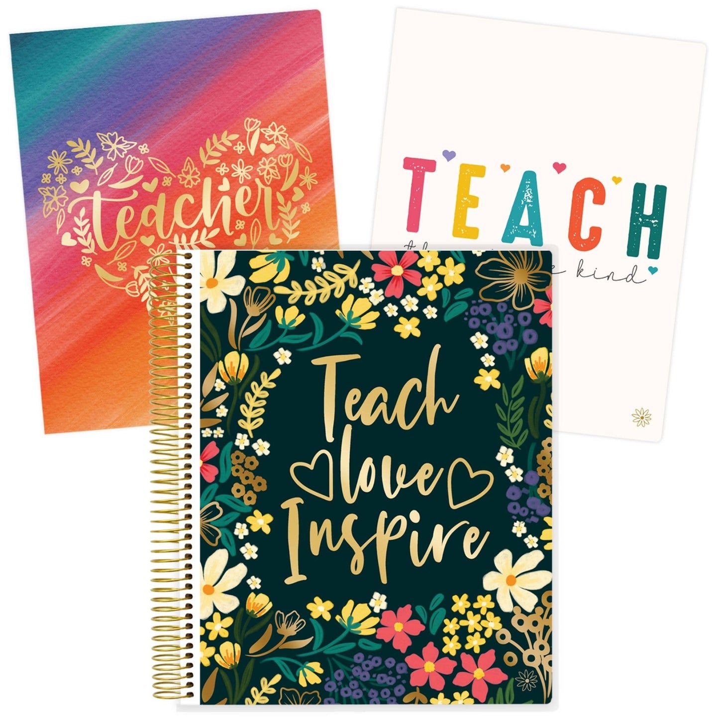 Undated Teacher Planners, Interchangeable: Neutral