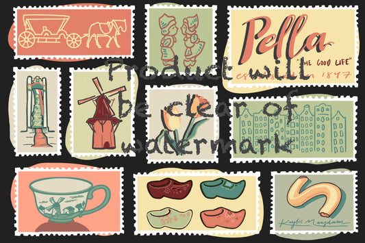 Pella, Iowa Vinyl Sticker