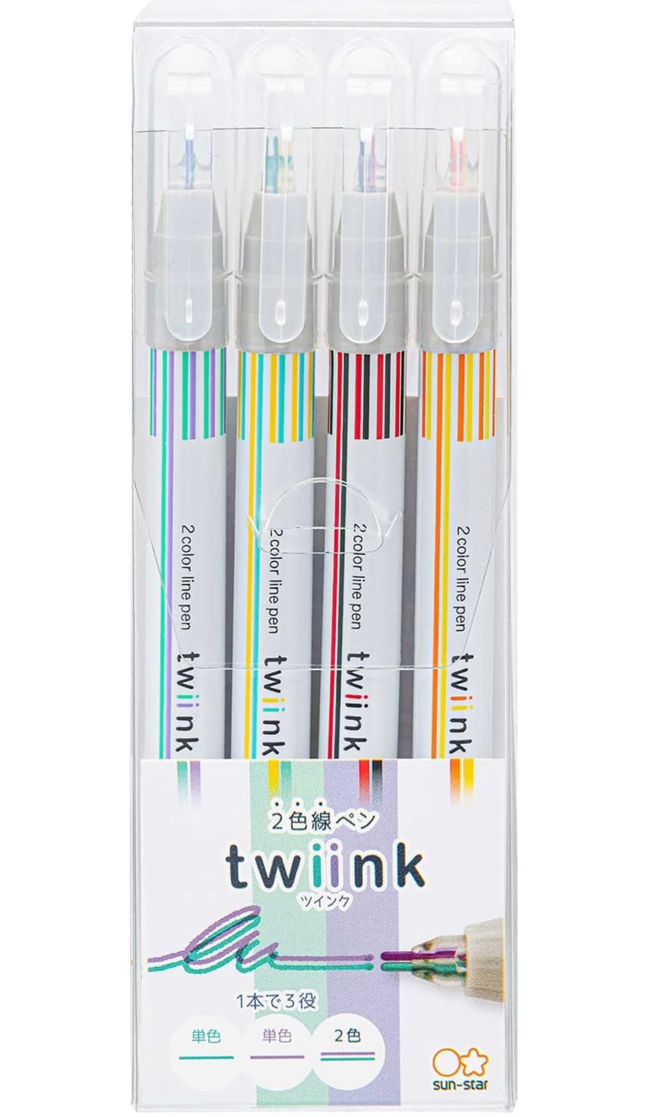 Sun-Star Twiink 2 Color Line Pens