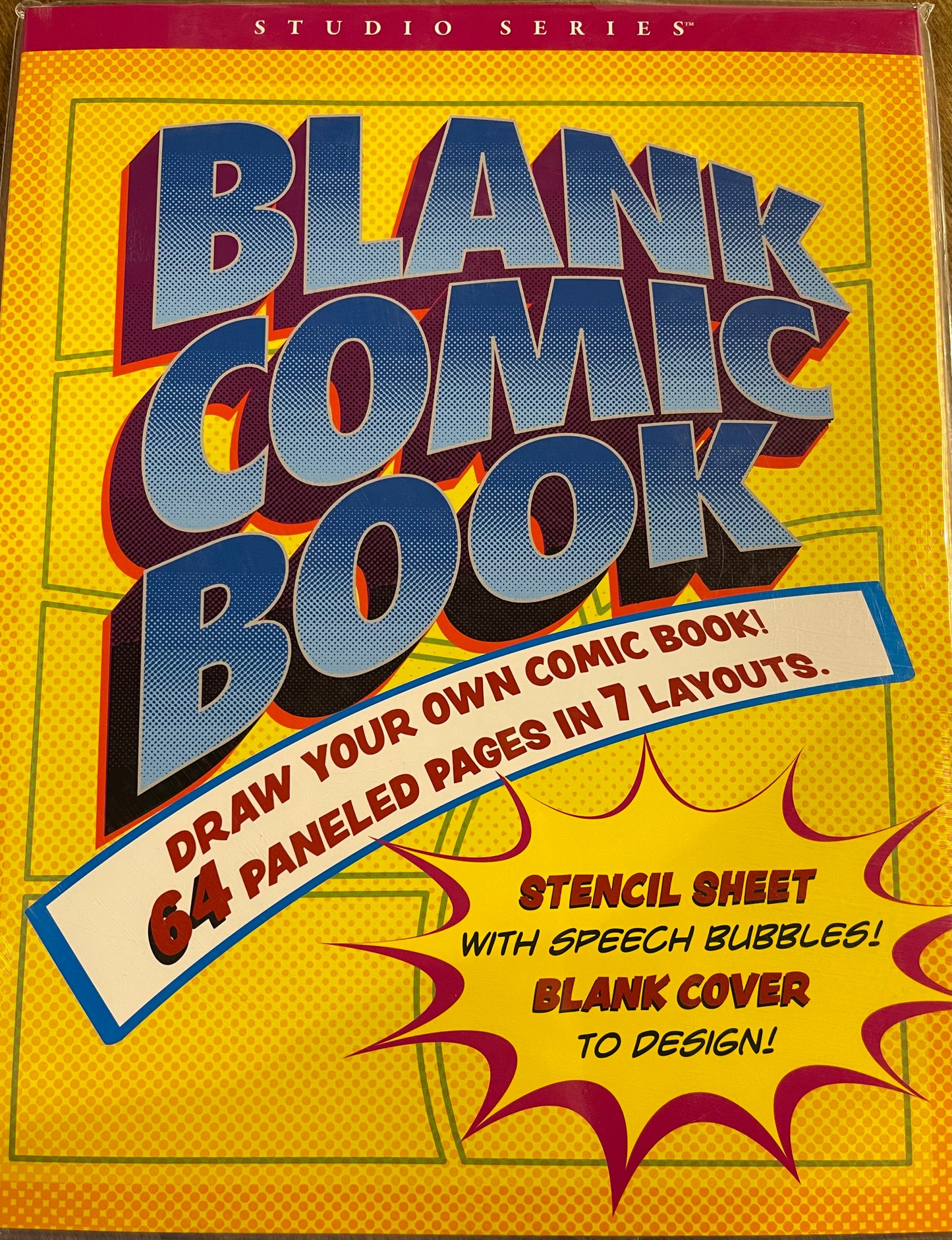 Blank Comic Book (Stencil included)
