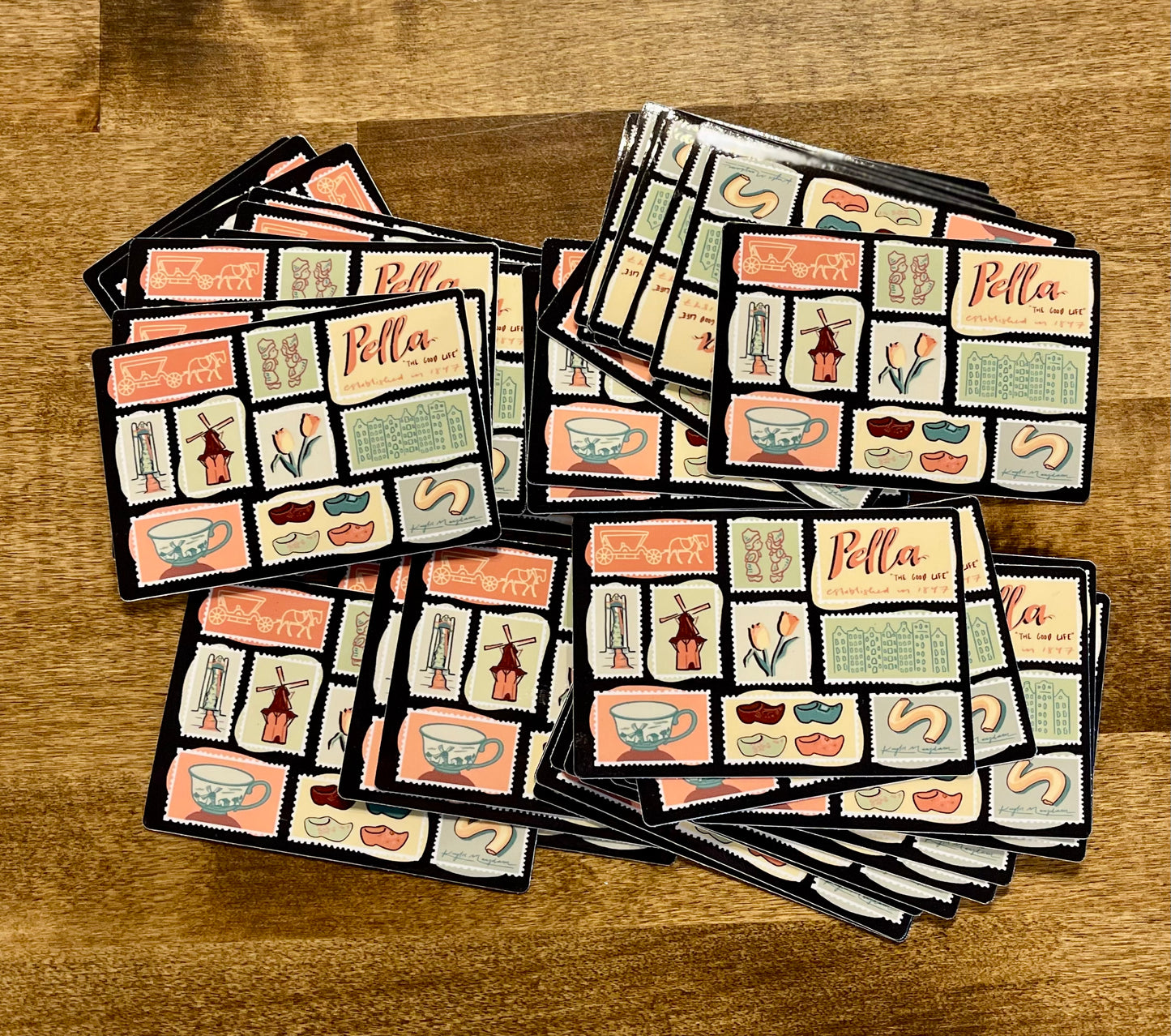 Pella Postcard Hard Magnet