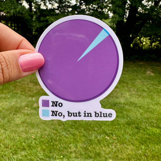 No Pie Chart Sticker