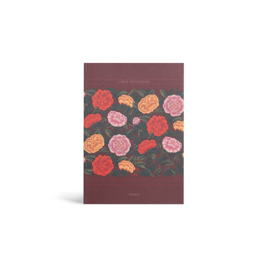 Lined Notebook, A5 Softcover - Classic Floral