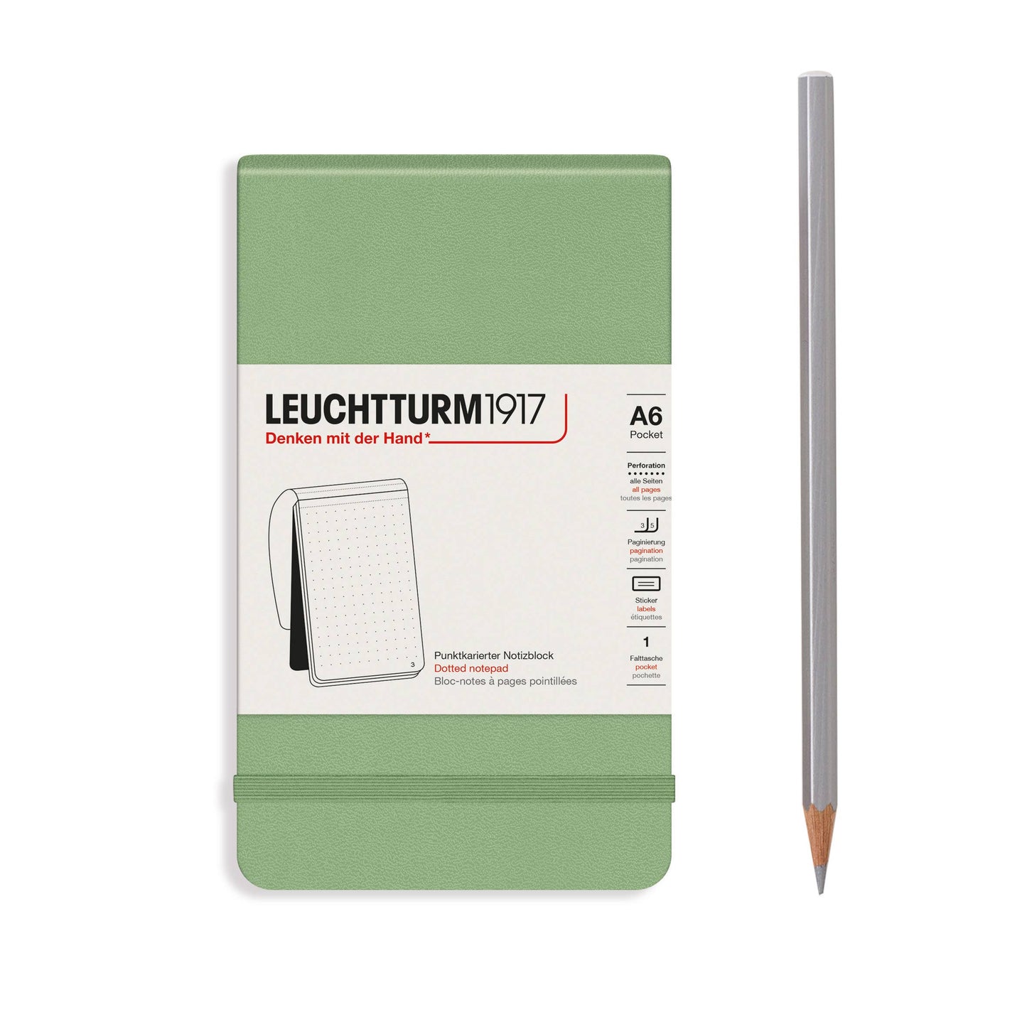 Notepads Pocket (A6): Dotted / Navy