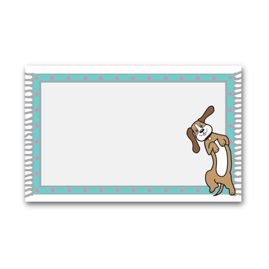 Mini Notecard Set of 60 - Dog on Rug