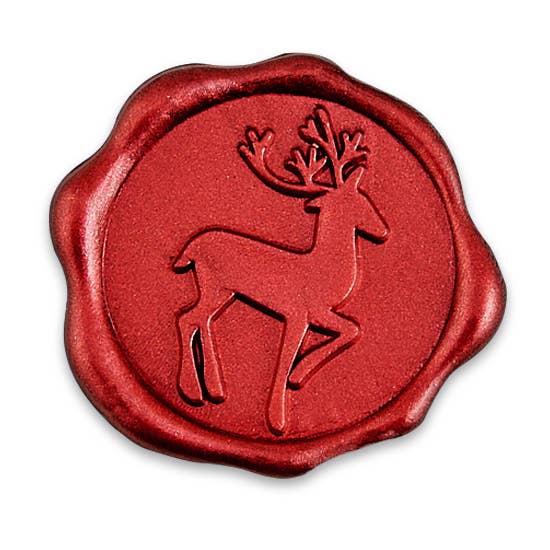 Christmas Adhesive Wax Seal Stickers 1 1/4" - 25 Pk