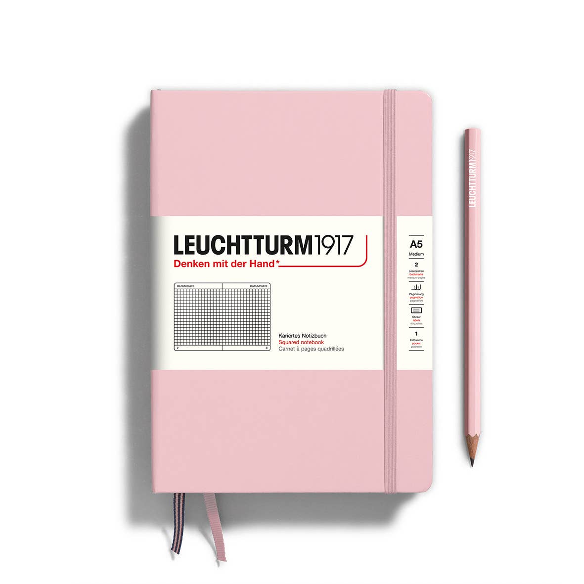 Notebooks - Medium (A5): Dotted / Hardcover / Sage
