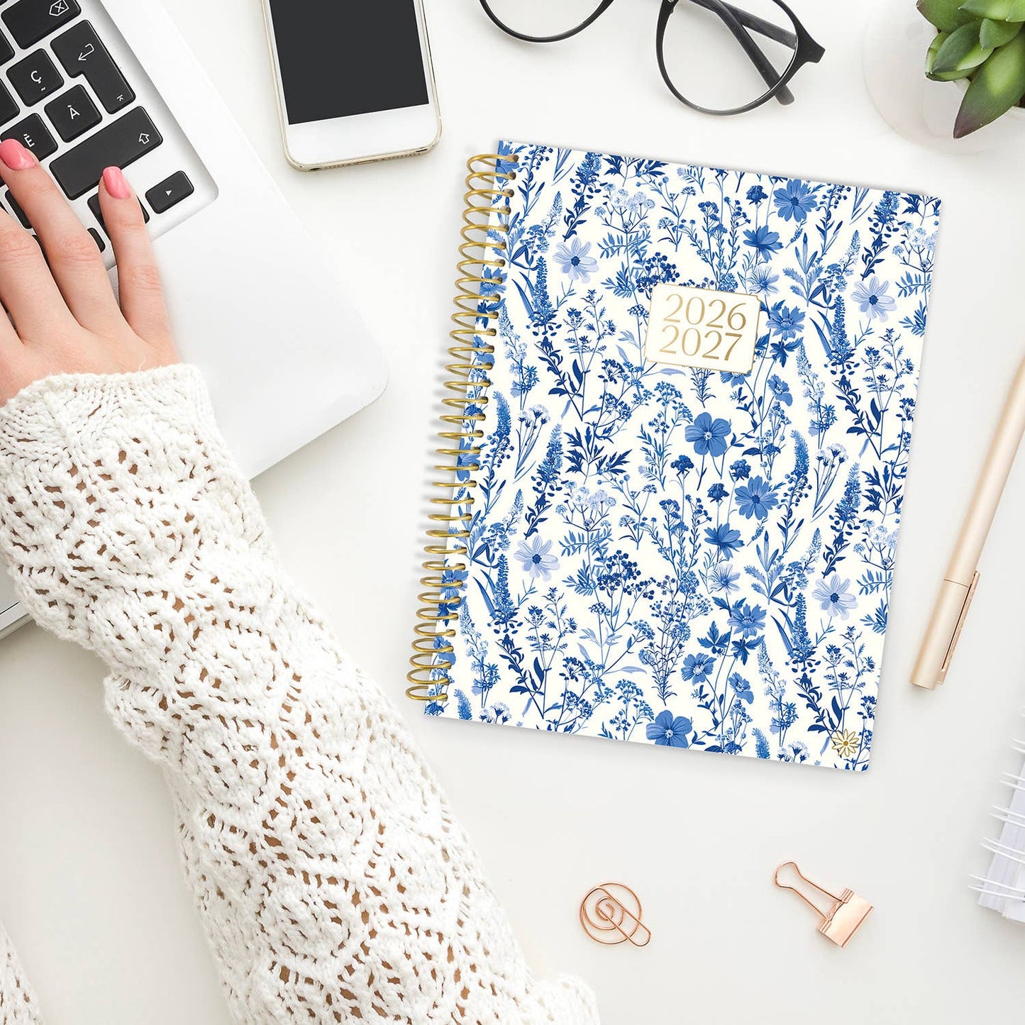 2026-27 Soft Cover Academic Planner, 8.5x11 Size: Blooming Wildly