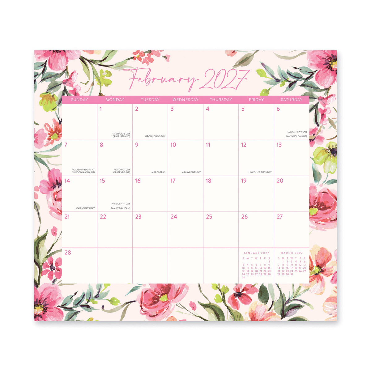 2027 Bella Flora Magnetic Monthly Pad