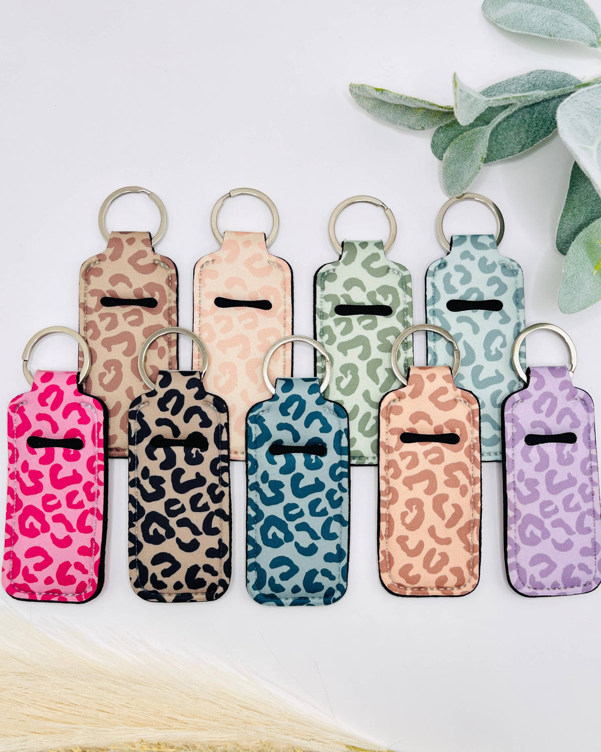 Cheetah Chapstick Holder Keychain | Trendy Accessory : 9