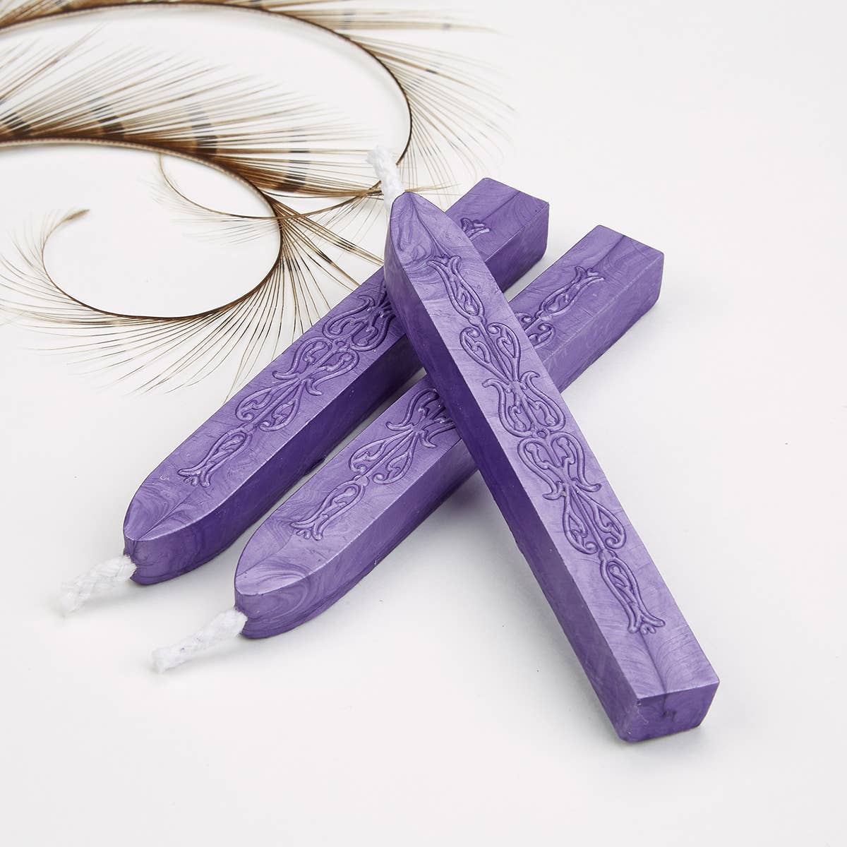 Sealing Wax Sticks with wick 3PK- 25+ colors: Chocolate/Gold/Moss Green
