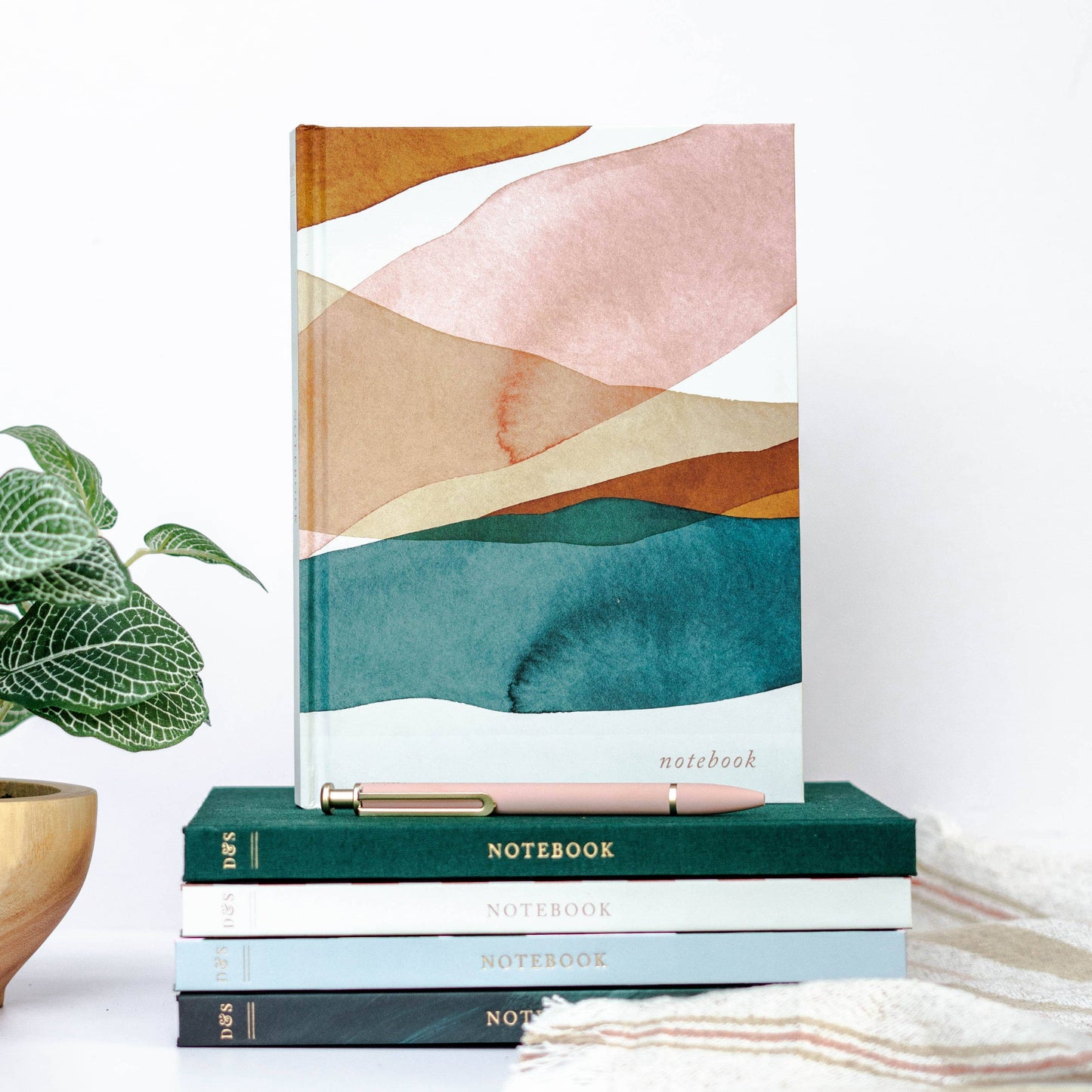 Blank Journal Notebook - Flat Lay Diary Journal Hardcover : Garden Party