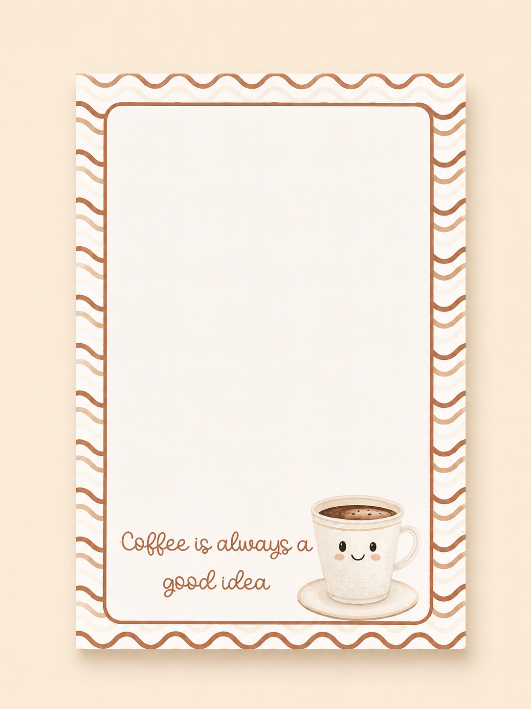 Coffee Lover Notepad Set of 3 | Cute Coffee Desk Pads | Cozy