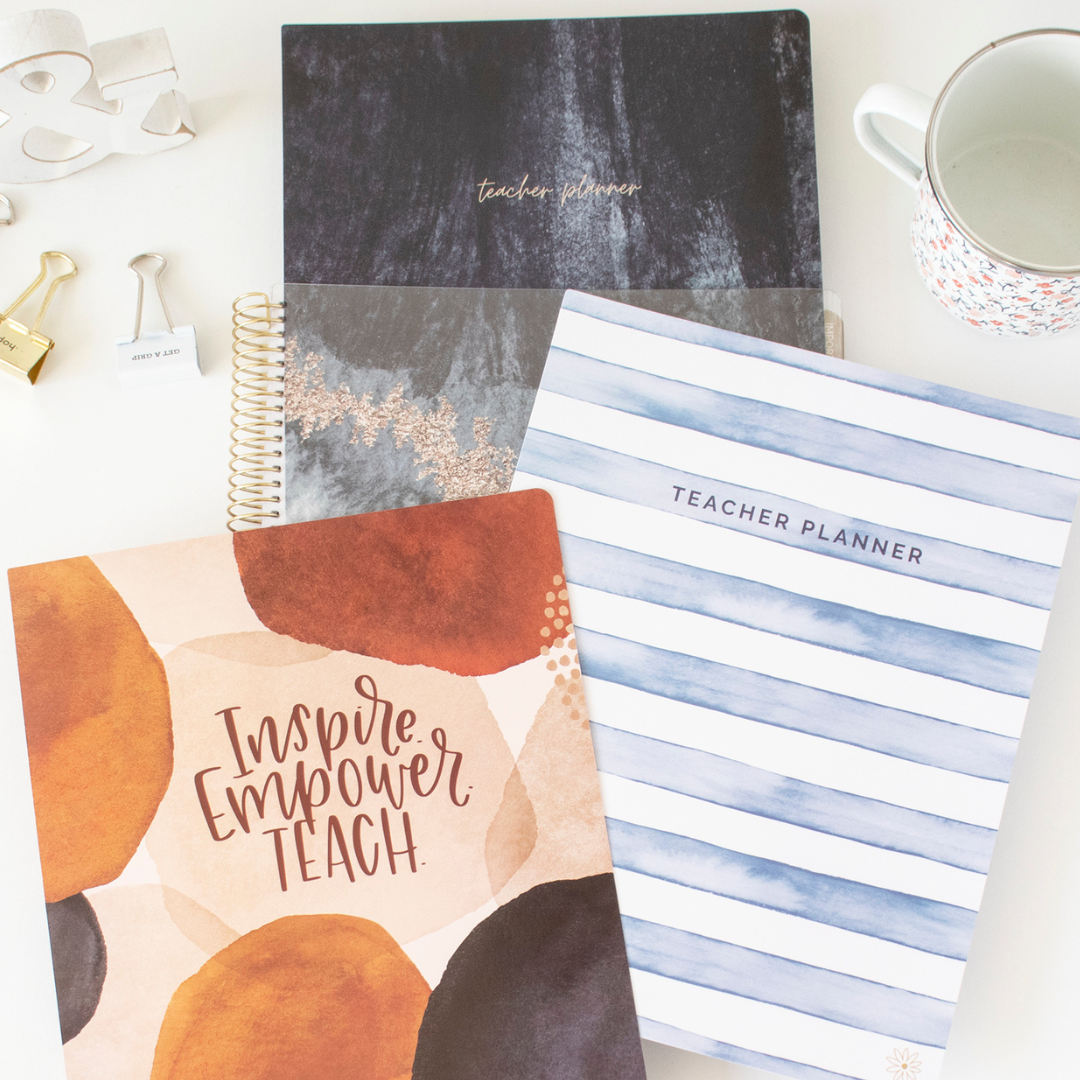Undated Teacher Planners, Interchangeable: Neutral