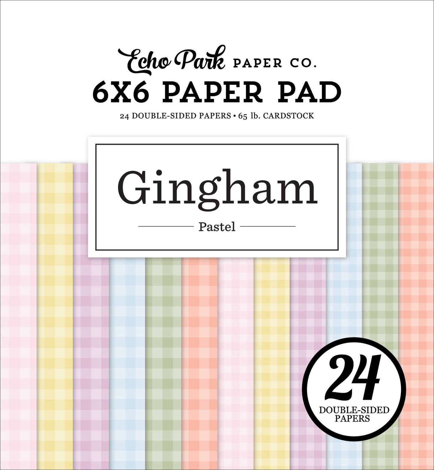 Pastel Gingham 6x6 Paper Pad
