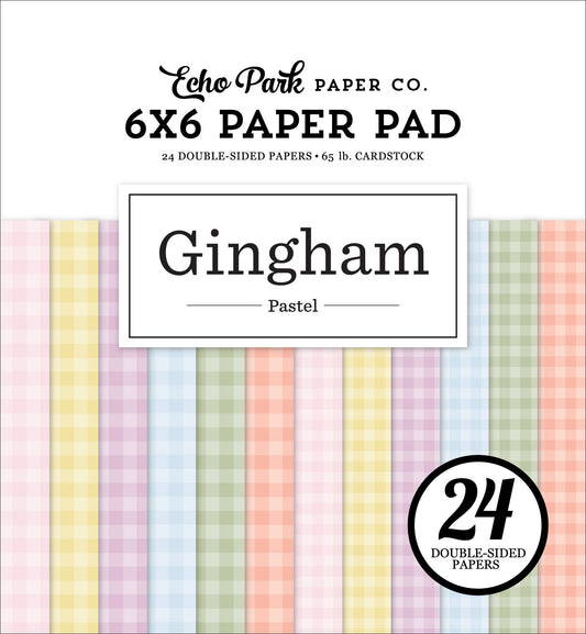 Pastel Gingham 6x6 Paper Pad