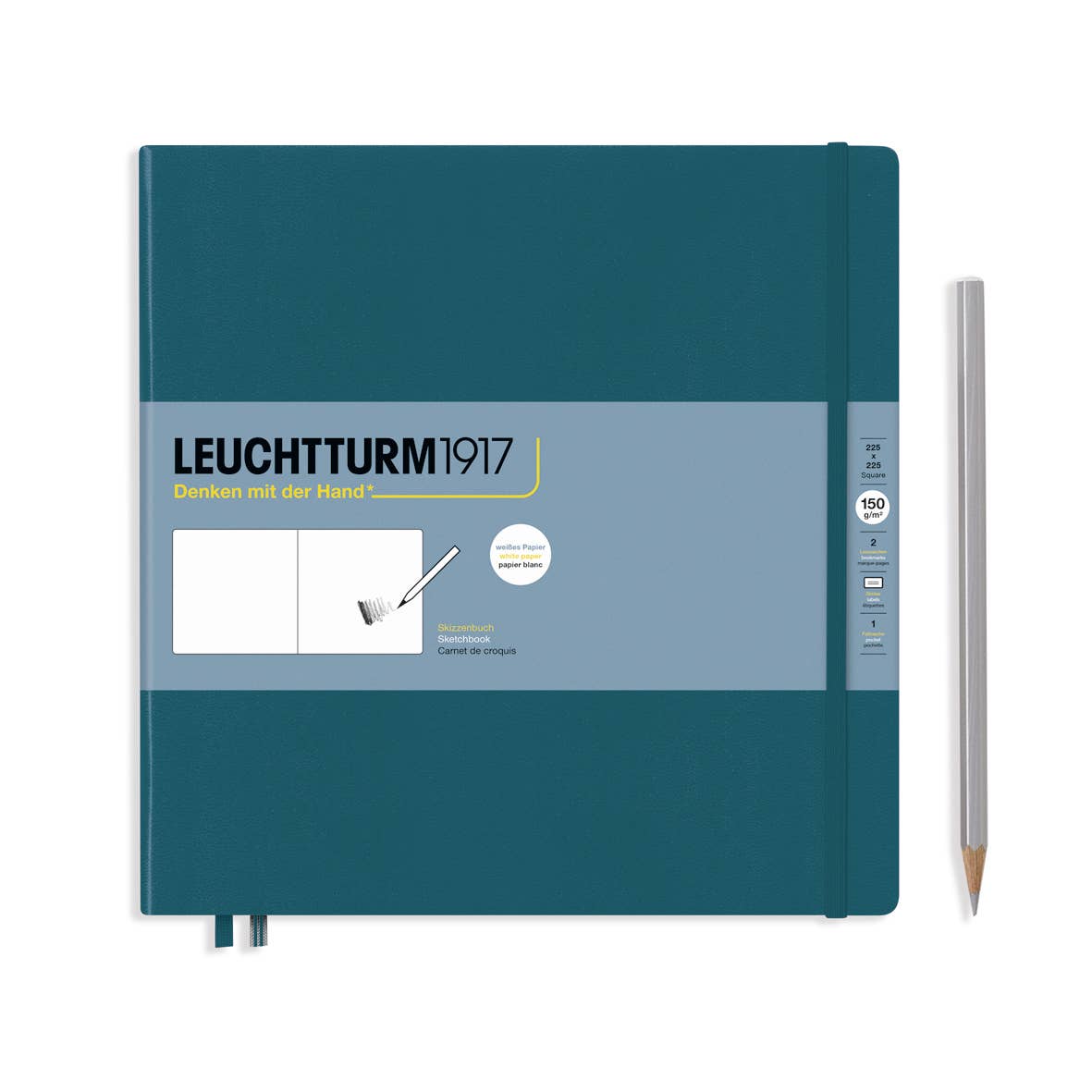 Sketchbooks - 150g/m² Paper Plain: Square / Lemon