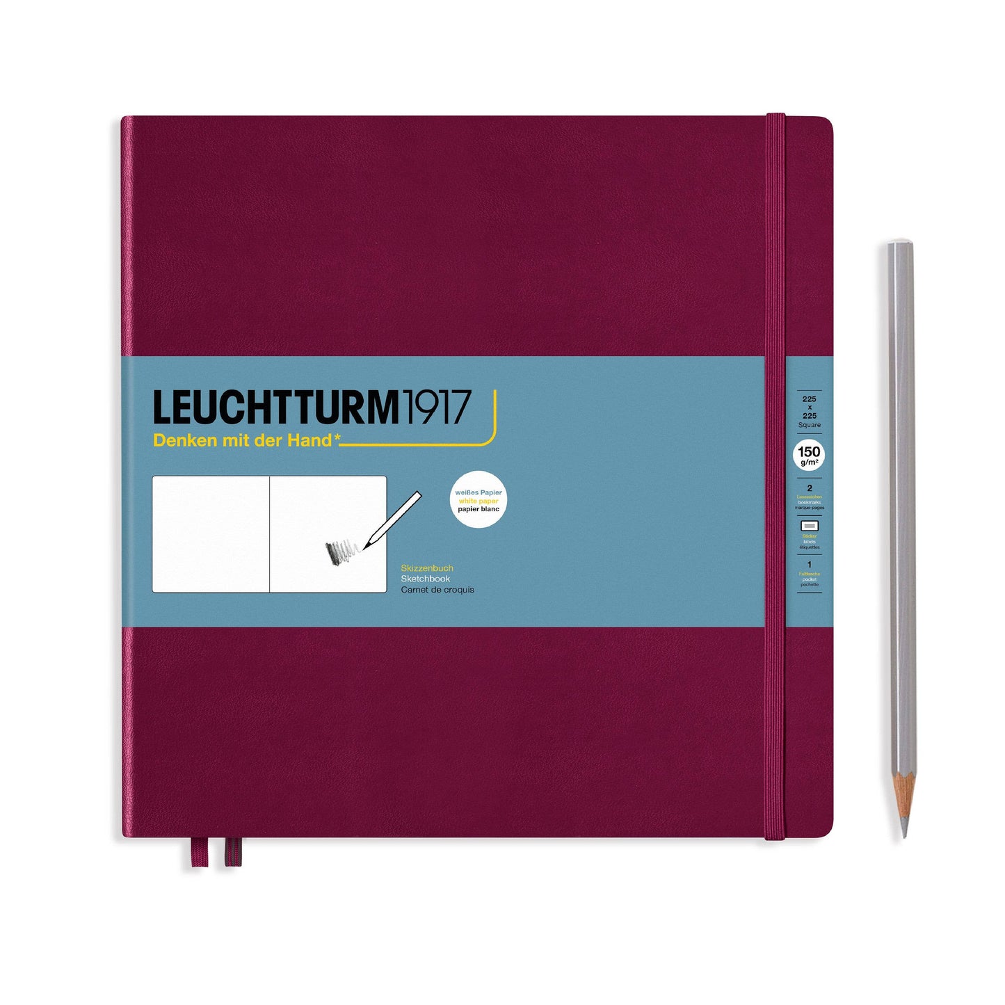 Sketchbooks - 150g/m² Paper Plain: Square / Lemon