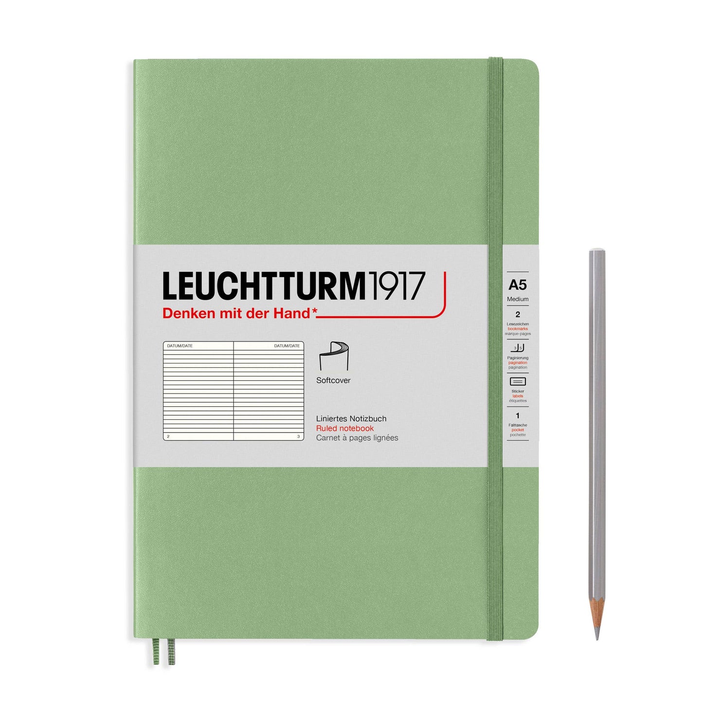 Notebooks - Medium (A5): Dotted / Hardcover / Lemon