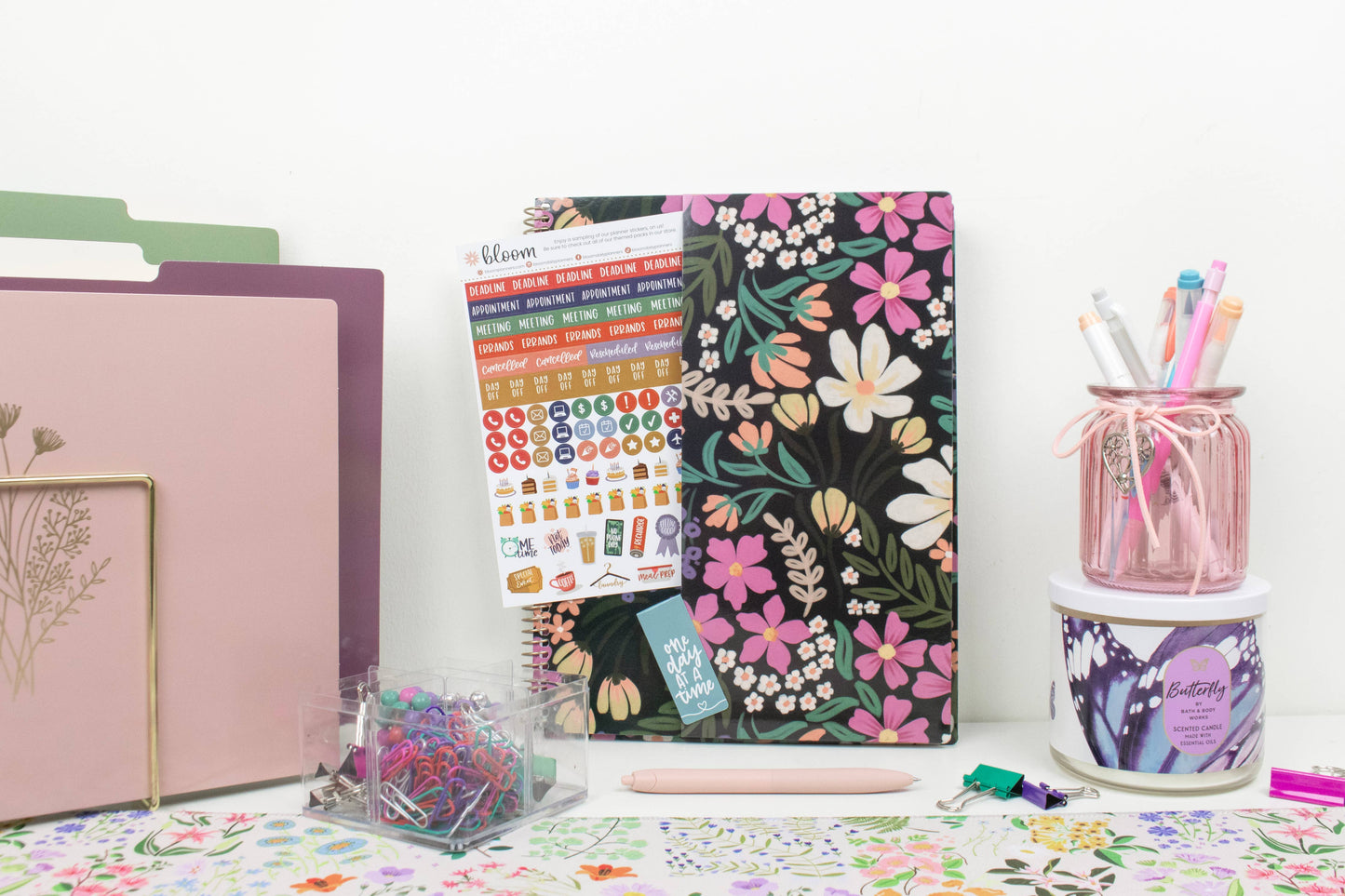 2026-27 Soft Cover Academic Planner, 8.5x11 Size: Painted Peonies