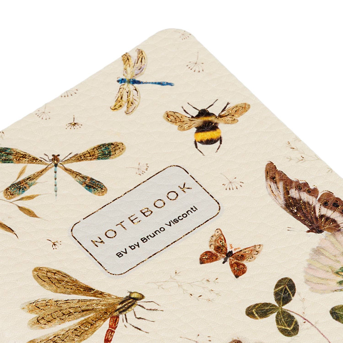 Vegan Leather A6 Passport Notebook - Butterflies and Friends