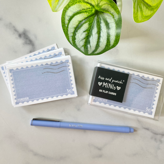 Mini Notecard Set of 60 - Periwinkle Forever Stamp