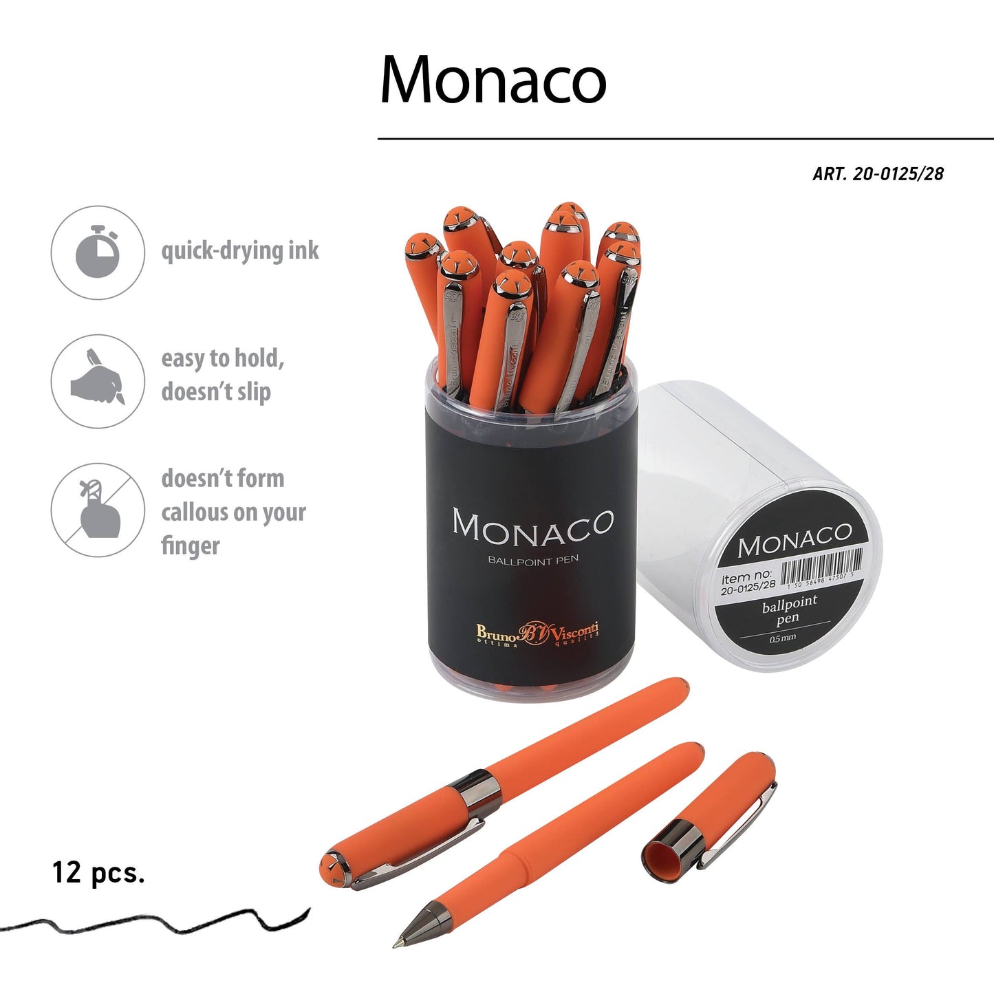 Monaco "Hermes" Orange with Gun Metal Accents