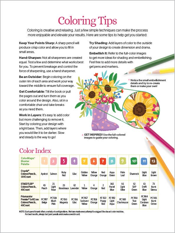 ColorMaps: Garden: Color-Coded Patterns Adult Coloring Book