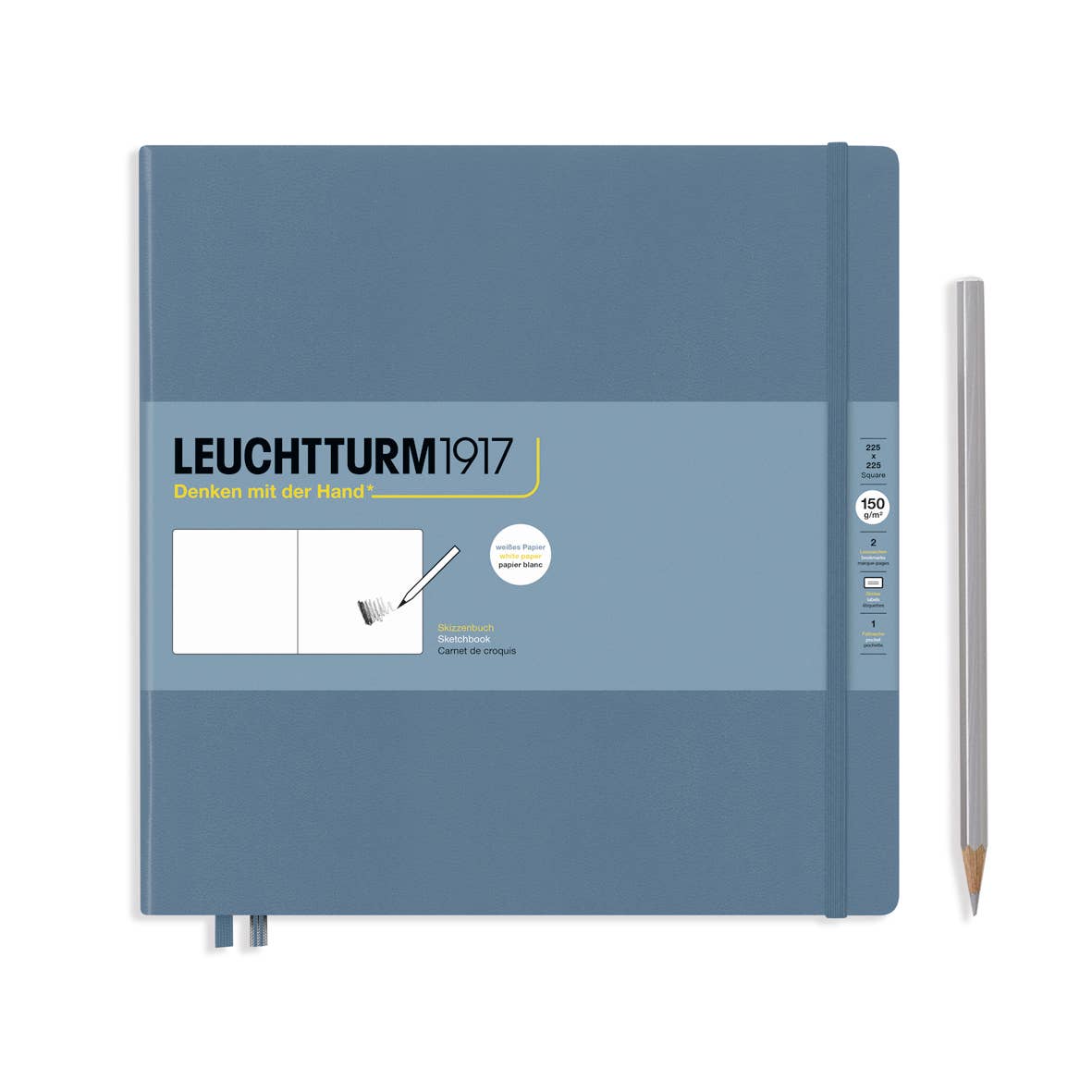 Sketchbooks - 150g/m² Paper Plain: Square / Lemon