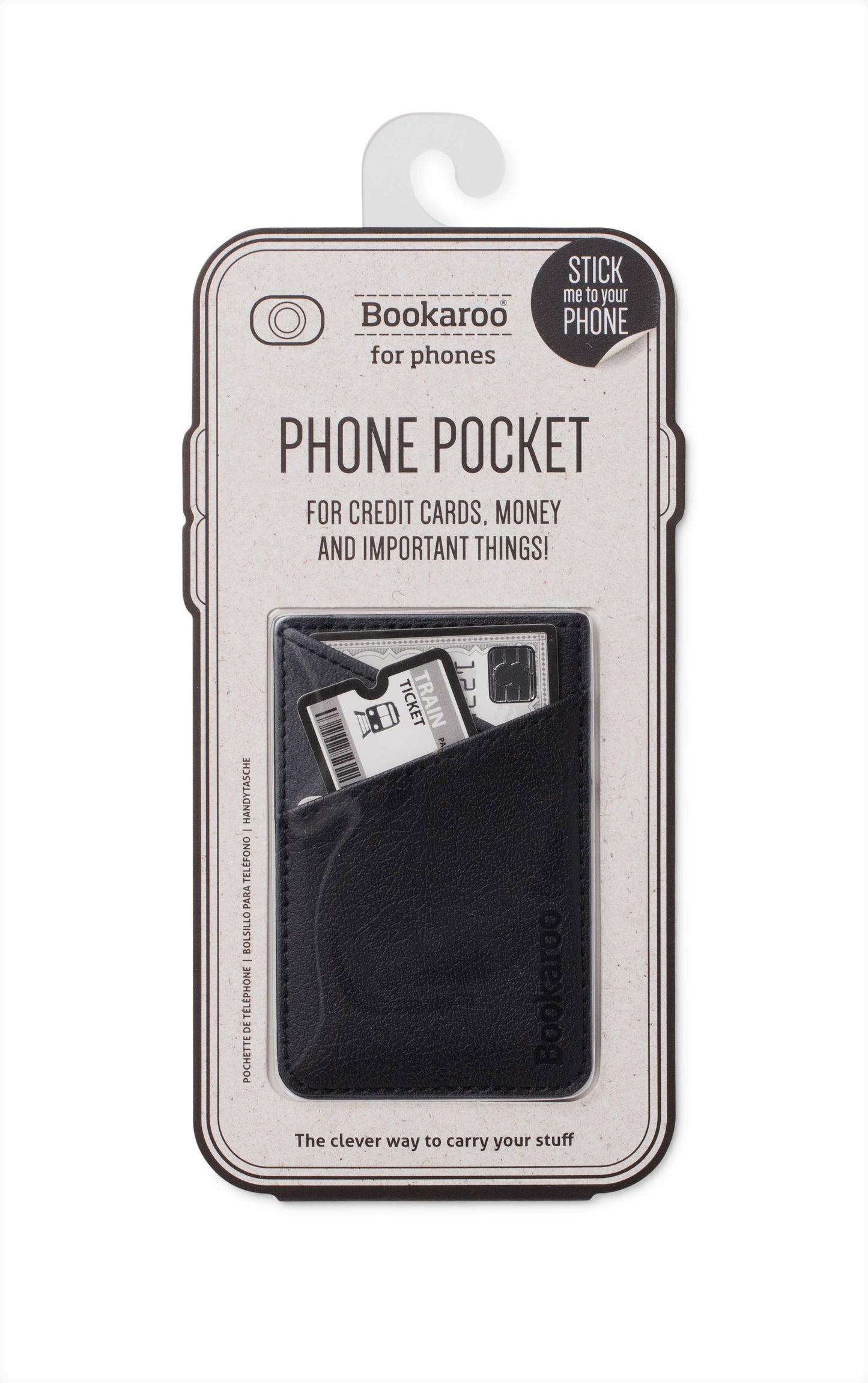 Bookaroo Phone Pocket: Brown