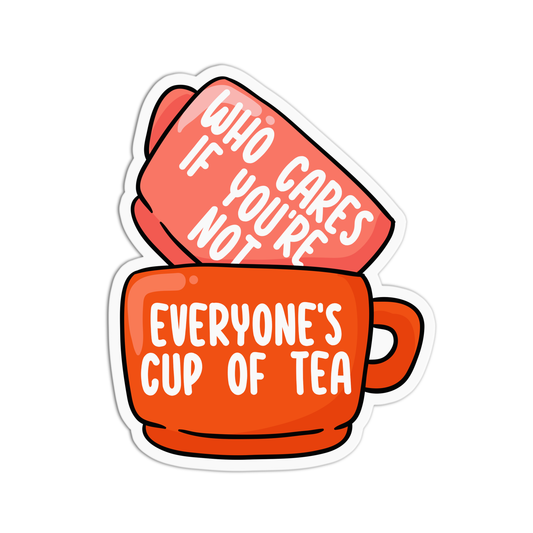 Who Cares If You're Not Vinyl Textured Stickers