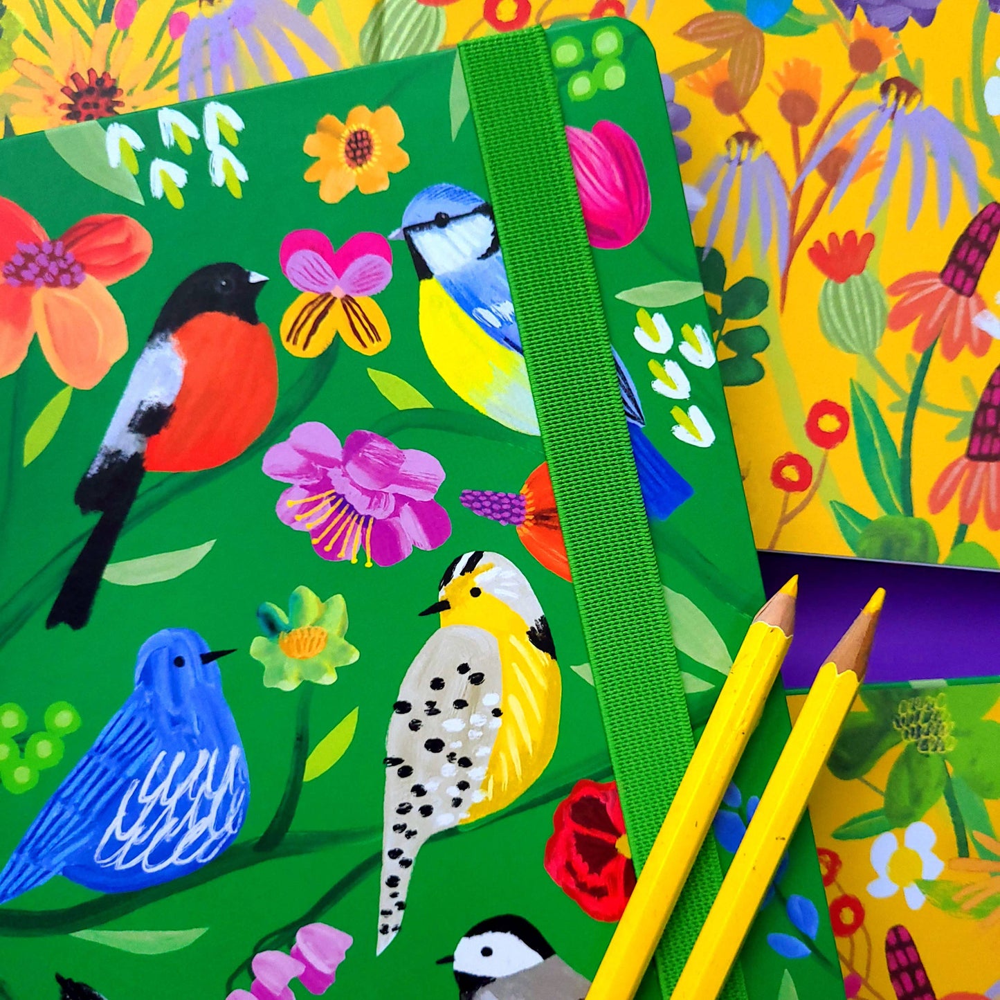 Birdhaven A5 Hardback Journal with elastic
