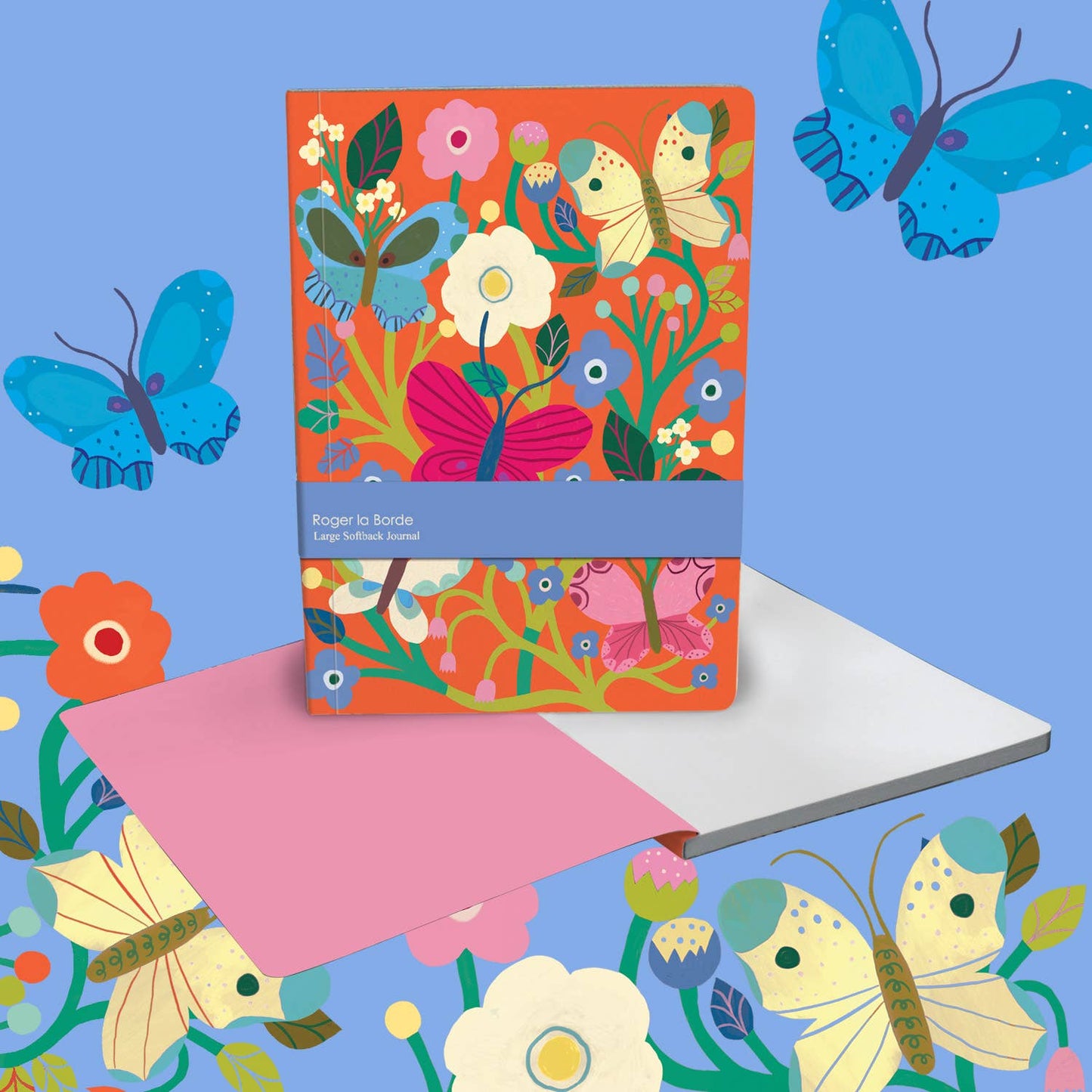 Butterfly Garden Large Softback Journal  - ALB 021