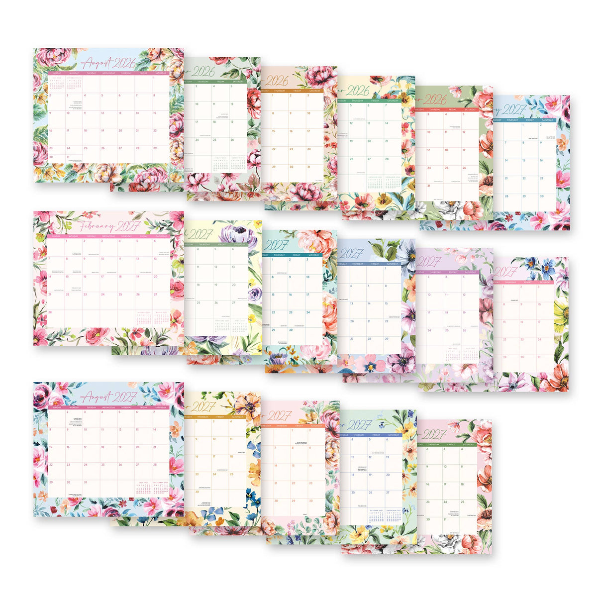 2027 Bella Flora Magnetic Monthly Pad