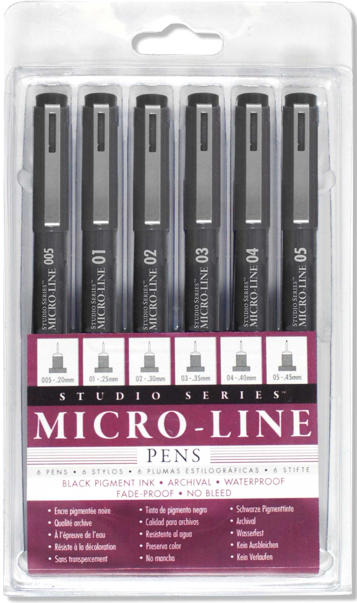Studio Series Micro-Line Pen Set (Set of 6)