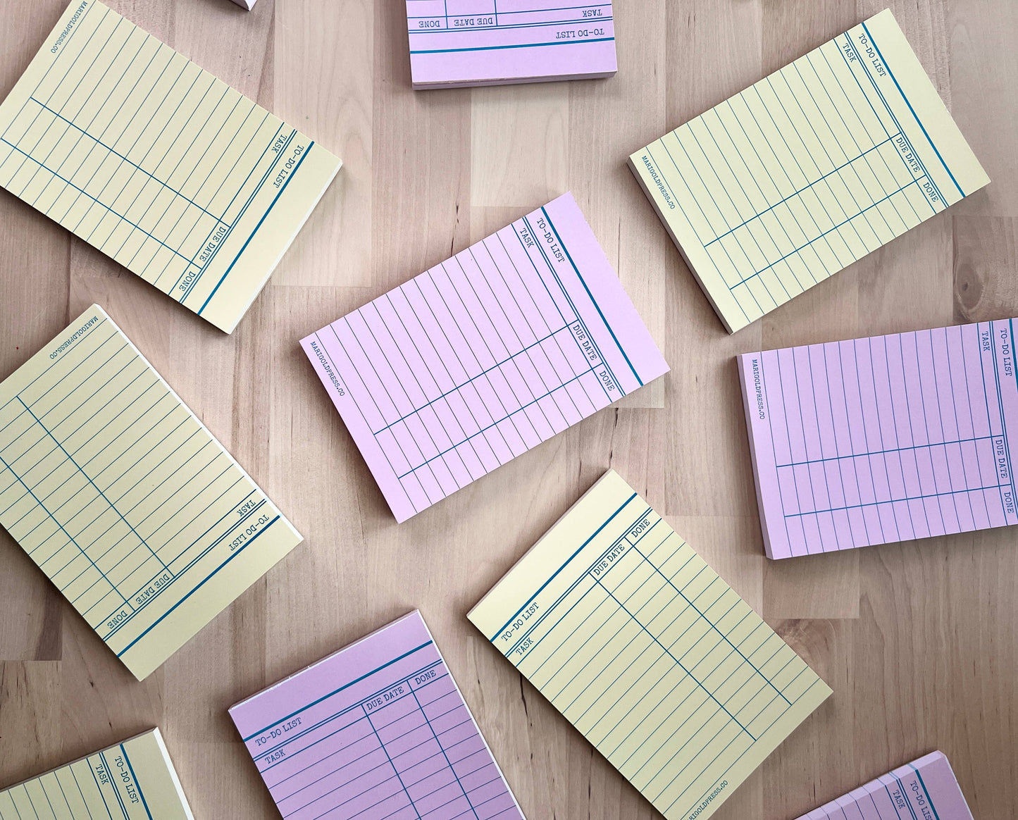 Pink -Library Card Notepad