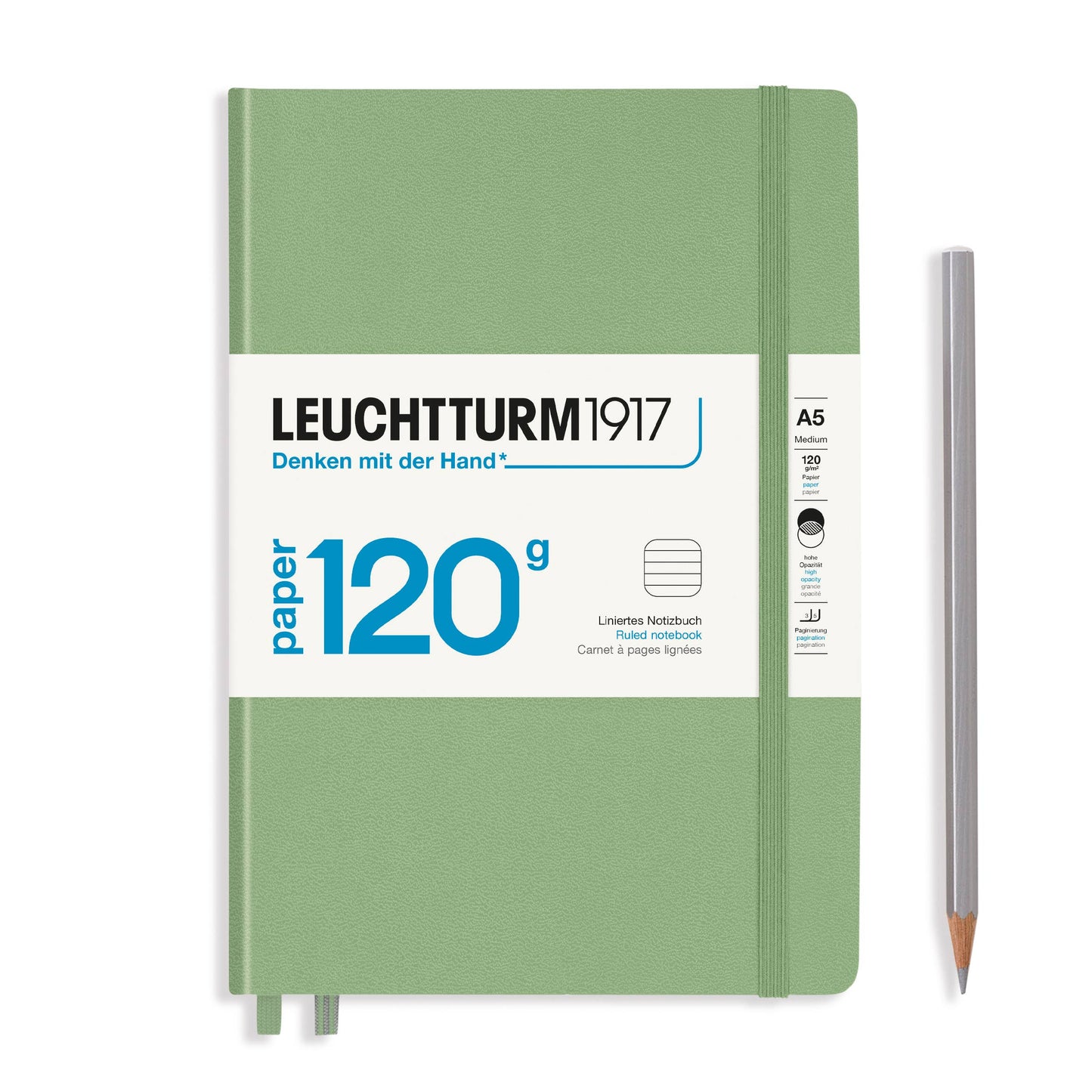 120g Notebook Edition, Medium, 203 p.: Navy / Dotted