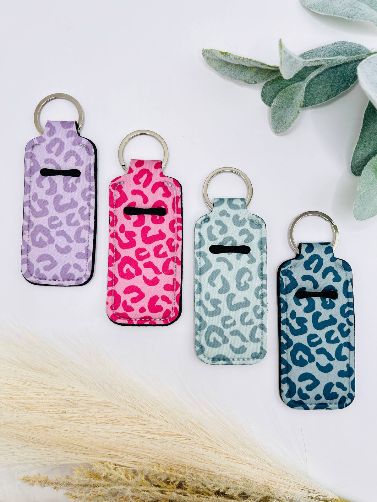 Cheetah Chapstick Holder Keychain | Trendy Accessory : 9