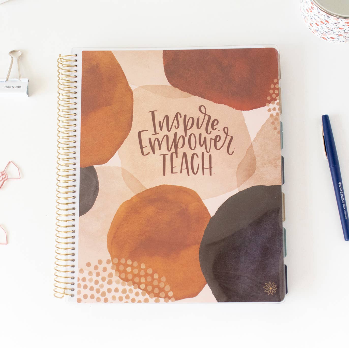 Undated Teacher Planners, Interchangeable: Neutral