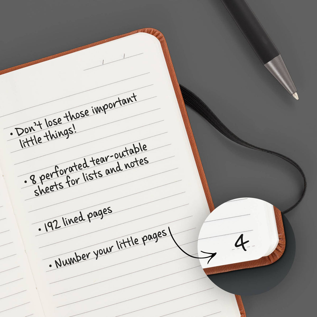 Bookaroo A6 Pocket Notebook: Charcoal