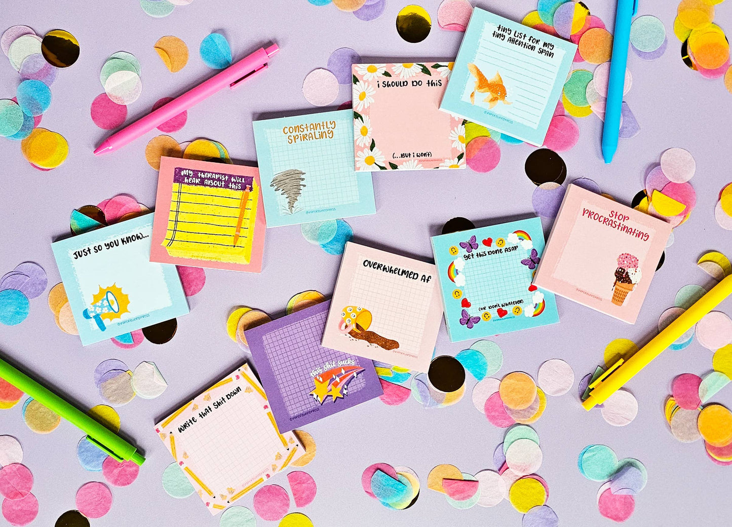 Stop Procrastinating - Funny Sticky Pad