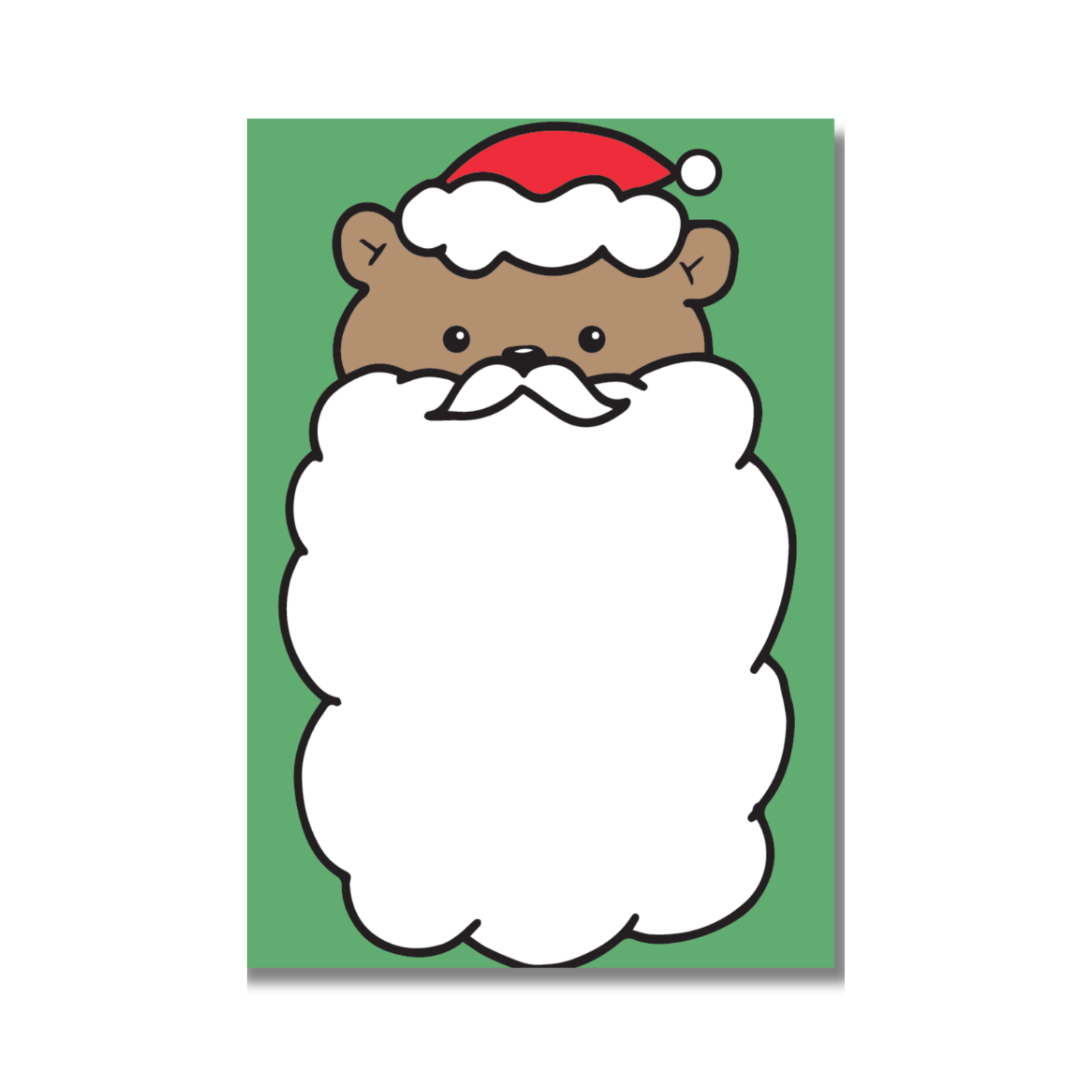 Mini Notecard Set of 60 - Santa Bear
