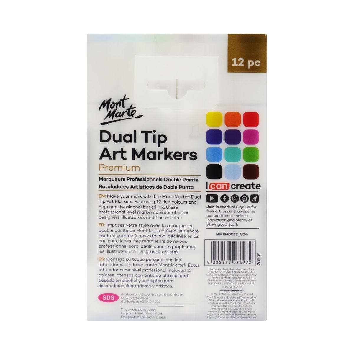 Dual Tip Art Markers Premium 12pc