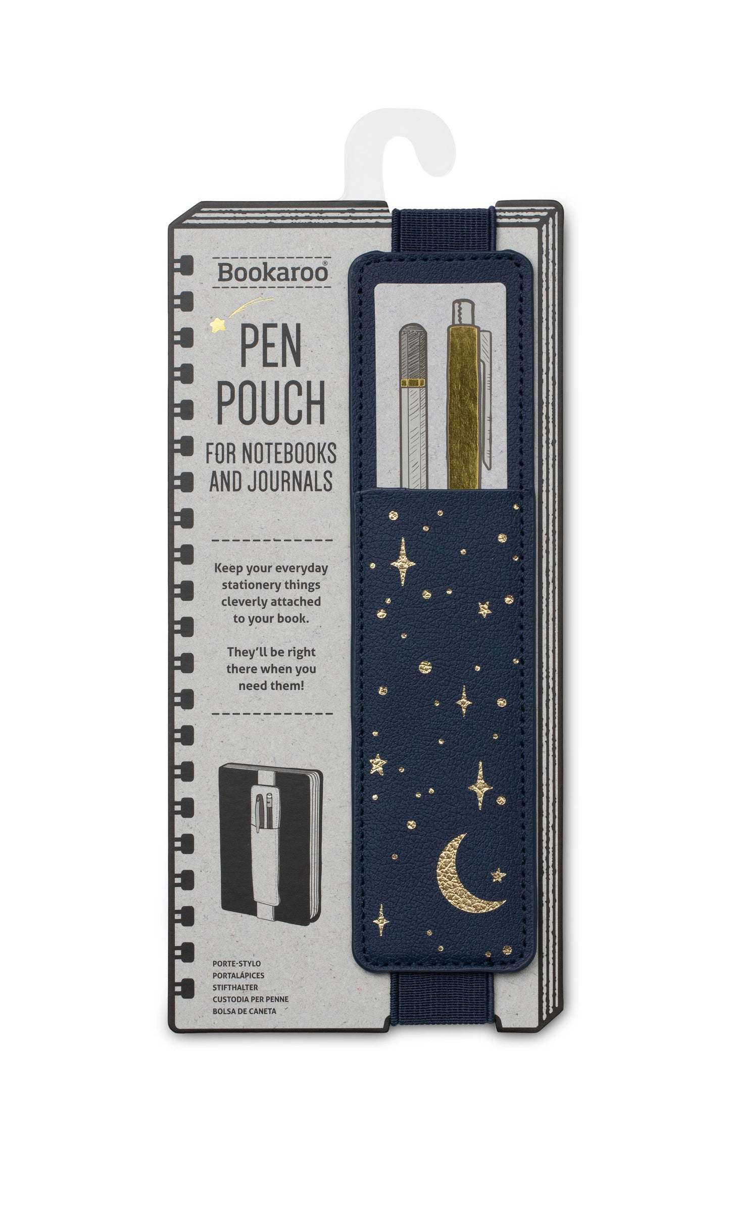 Bookaroo Moon & Stars Stationery: Gold Pen