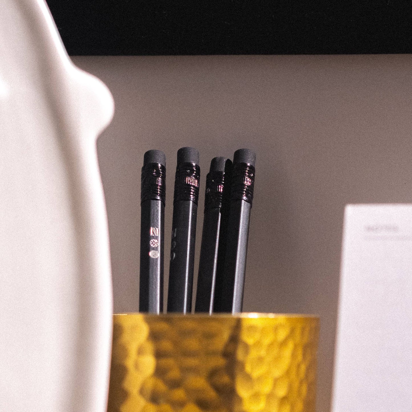 All Black #2 Pencils - Matte Black Premium Pencils, Set of 4