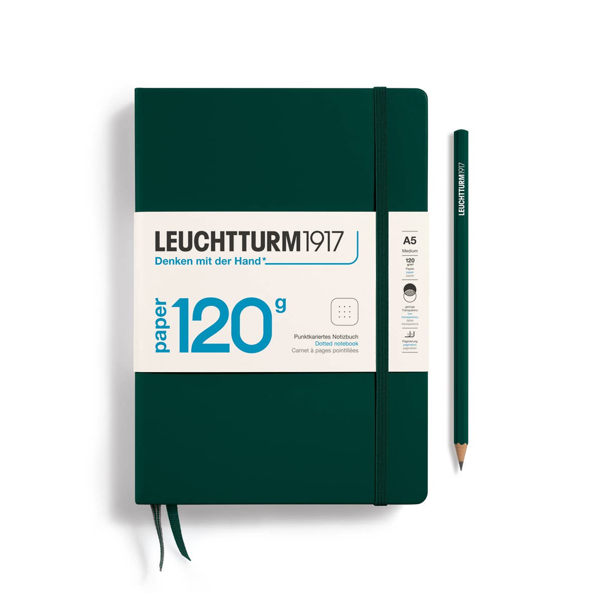 120g Notebook Edition, Medium, 203 p.: Navy / Dotted