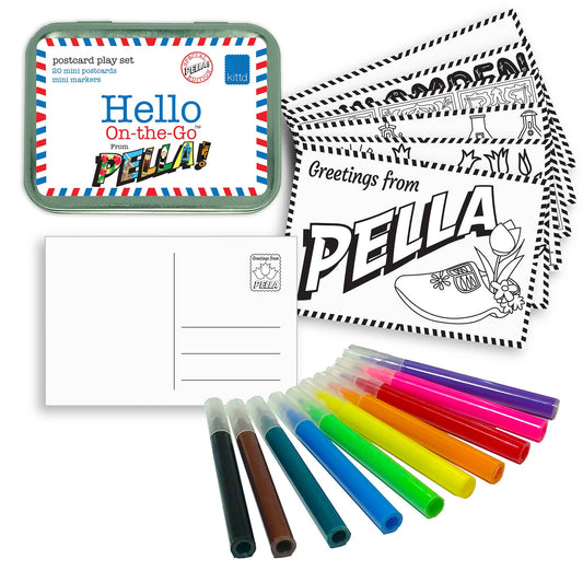 Hello from Pella Iowa On-the-Go Kids  Mini Postcard Souvenir