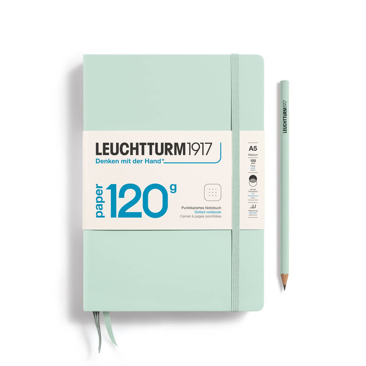 120g Notebook Edition, Medium, 203 p.: Navy / Dotted